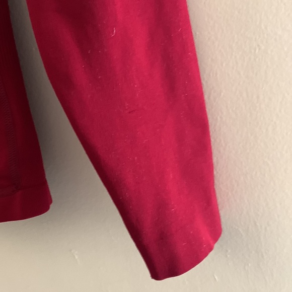 Cranberry sweater/jacket with hood, size small - Picture 3 of 5